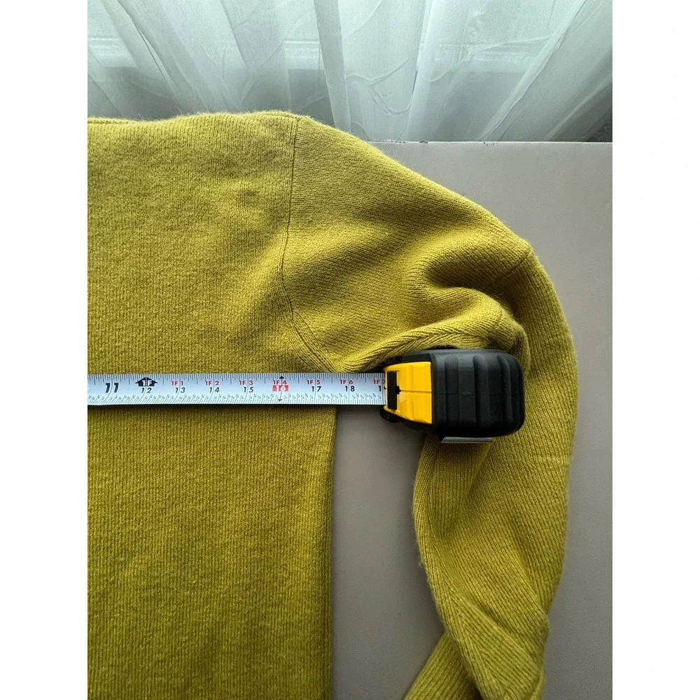 Roolee Womans Sz. S Yellow Sweater Dress‎ Knit Mock Turtleneck 0651